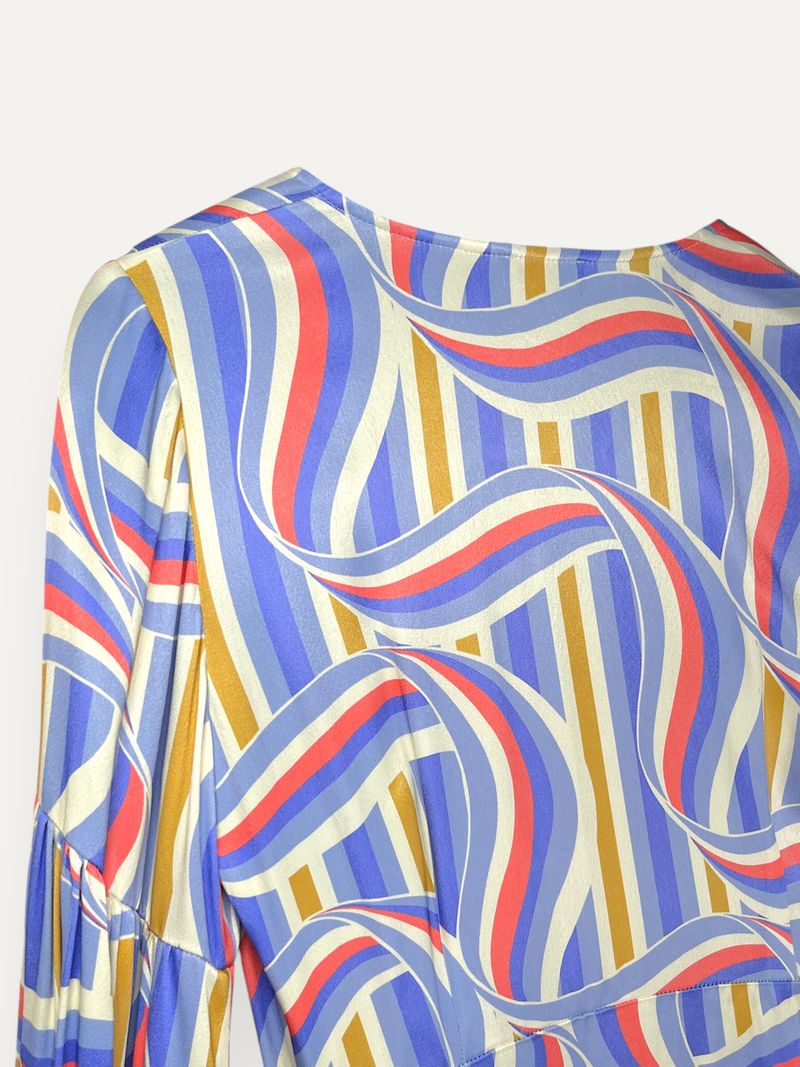 Multicolored Wrap Dress