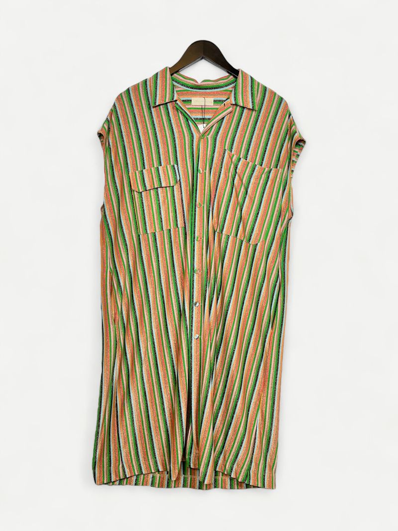 Flerfärgad skjortklänning