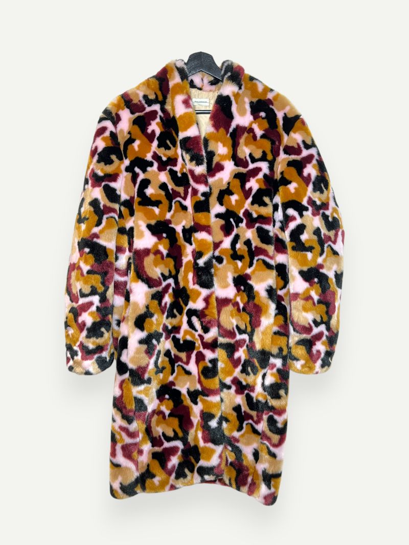 Multi-colored Faux Fur Jacket
