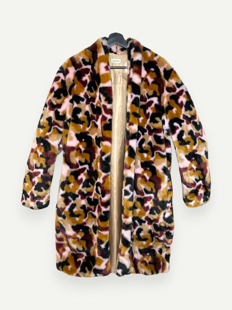 Multi-colored Faux Fur Jacket