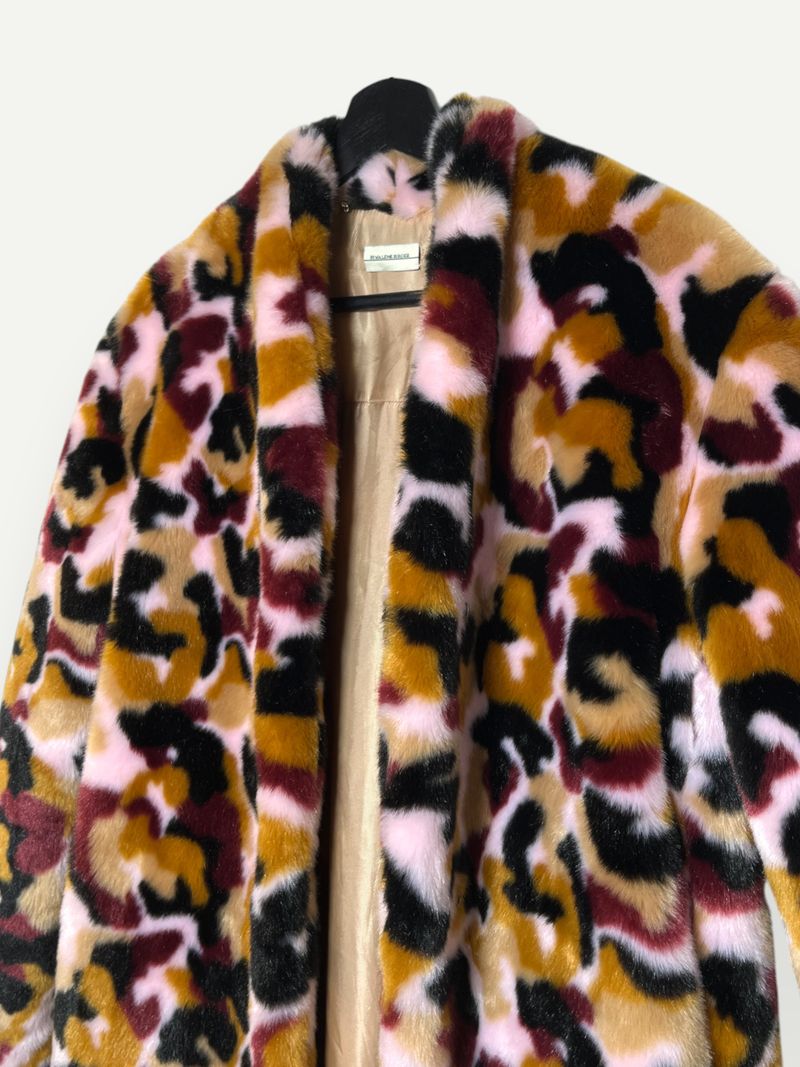 Multi-colored Faux Fur Jacket