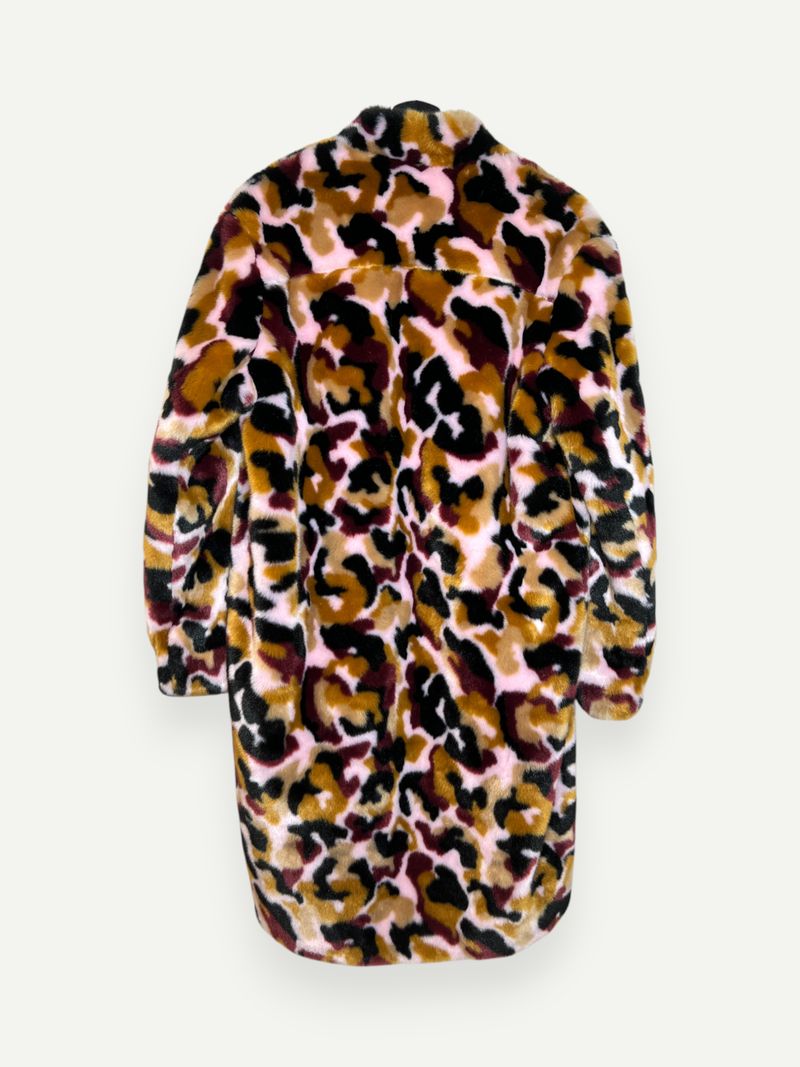 Multi-colored Faux Fur Jacket