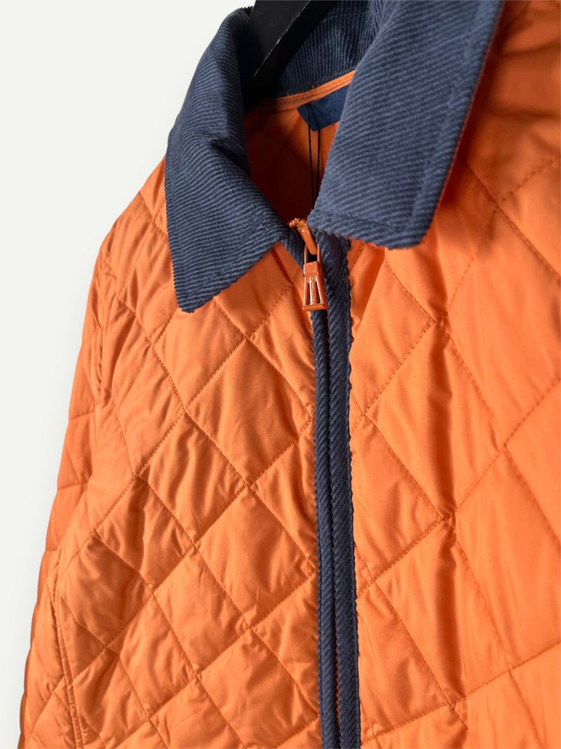 Orange Quilted Jacket