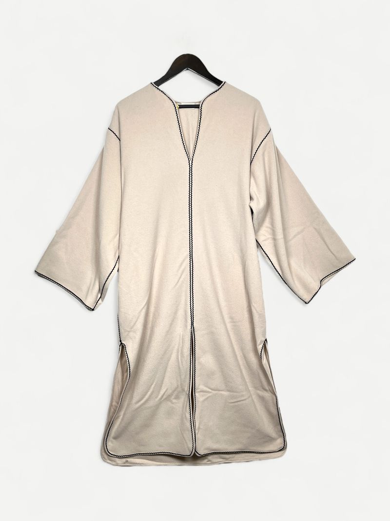 Beige Kaftanklänning