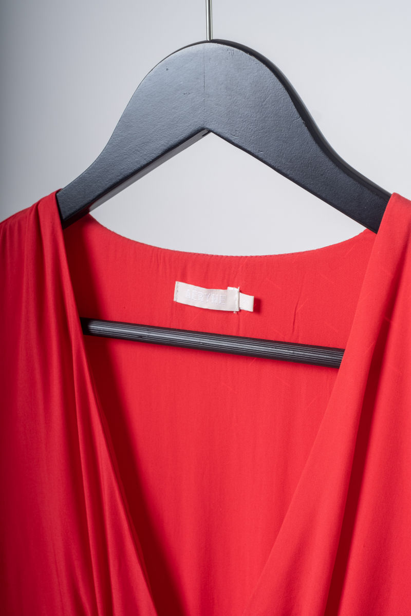 Red Knee Length Dress
