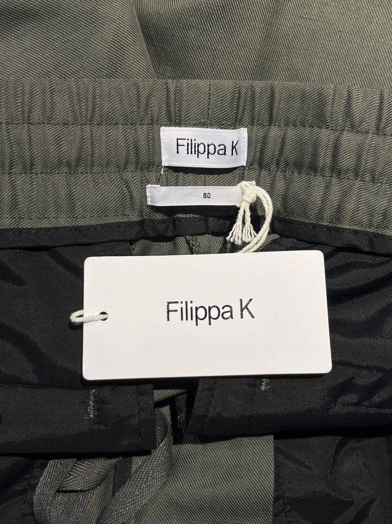 Green Terry Cropped Trousers