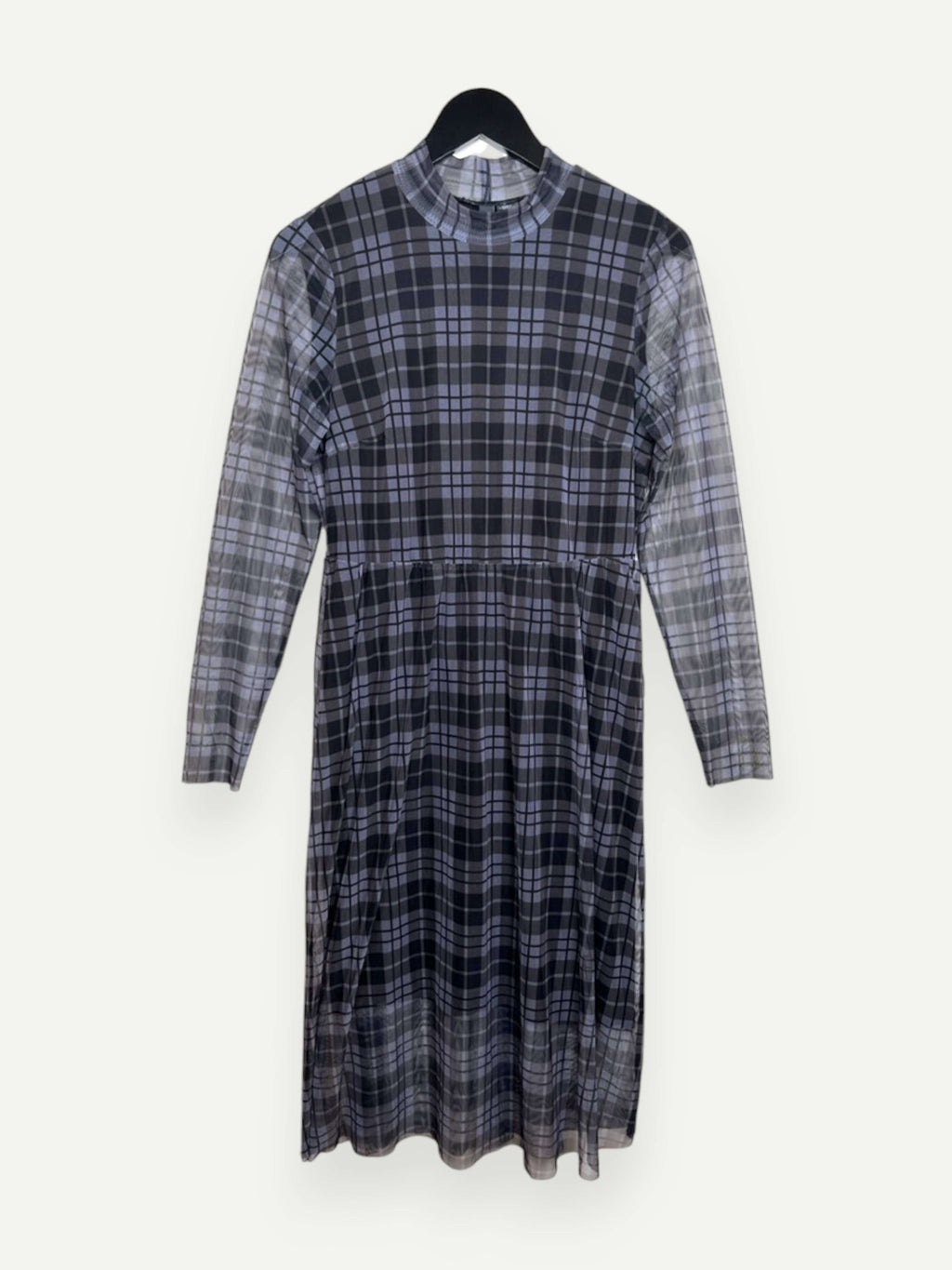 Lilac Plaid Maxi Dress