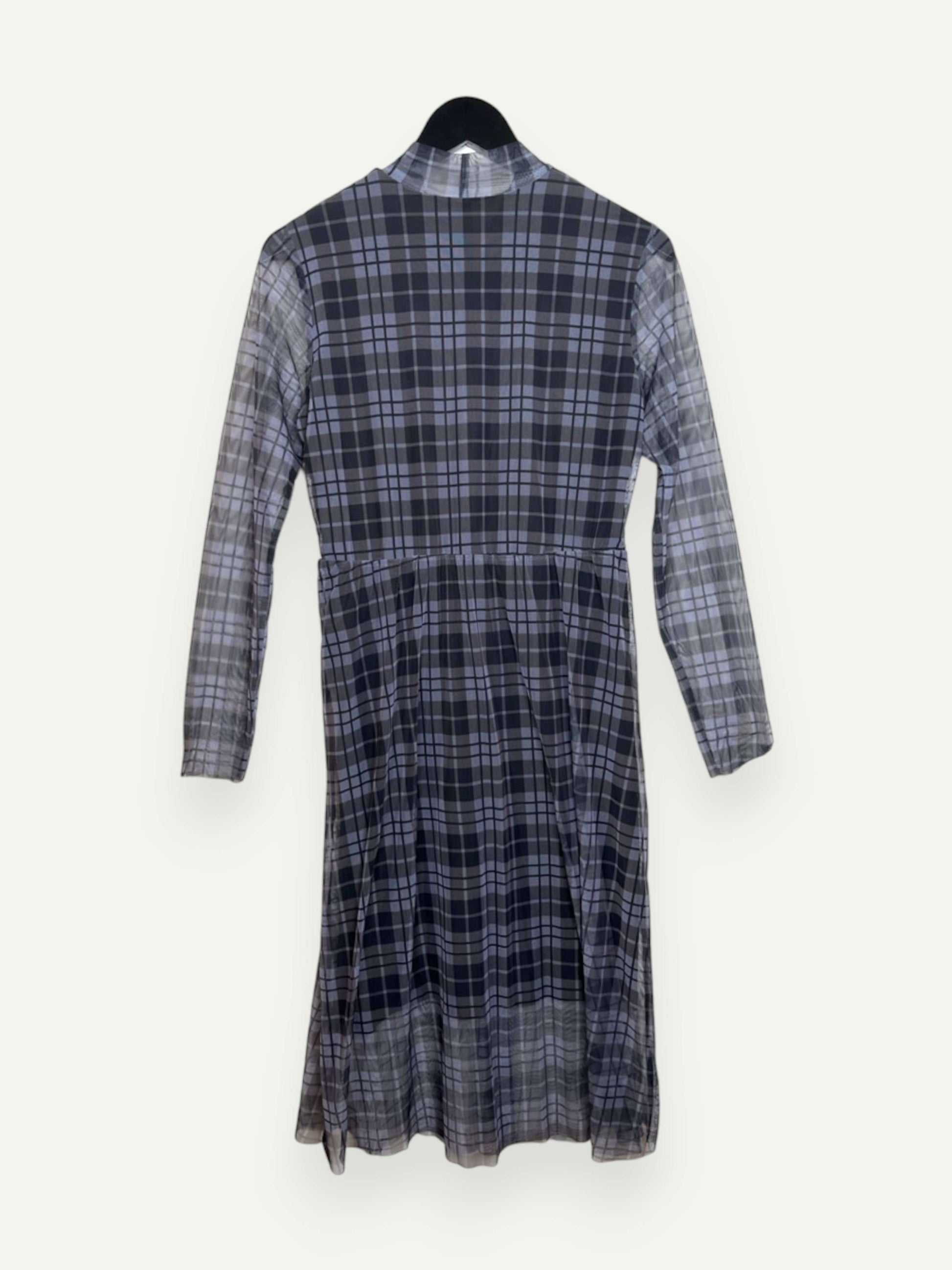 Lilac Plaid Maxi Dress