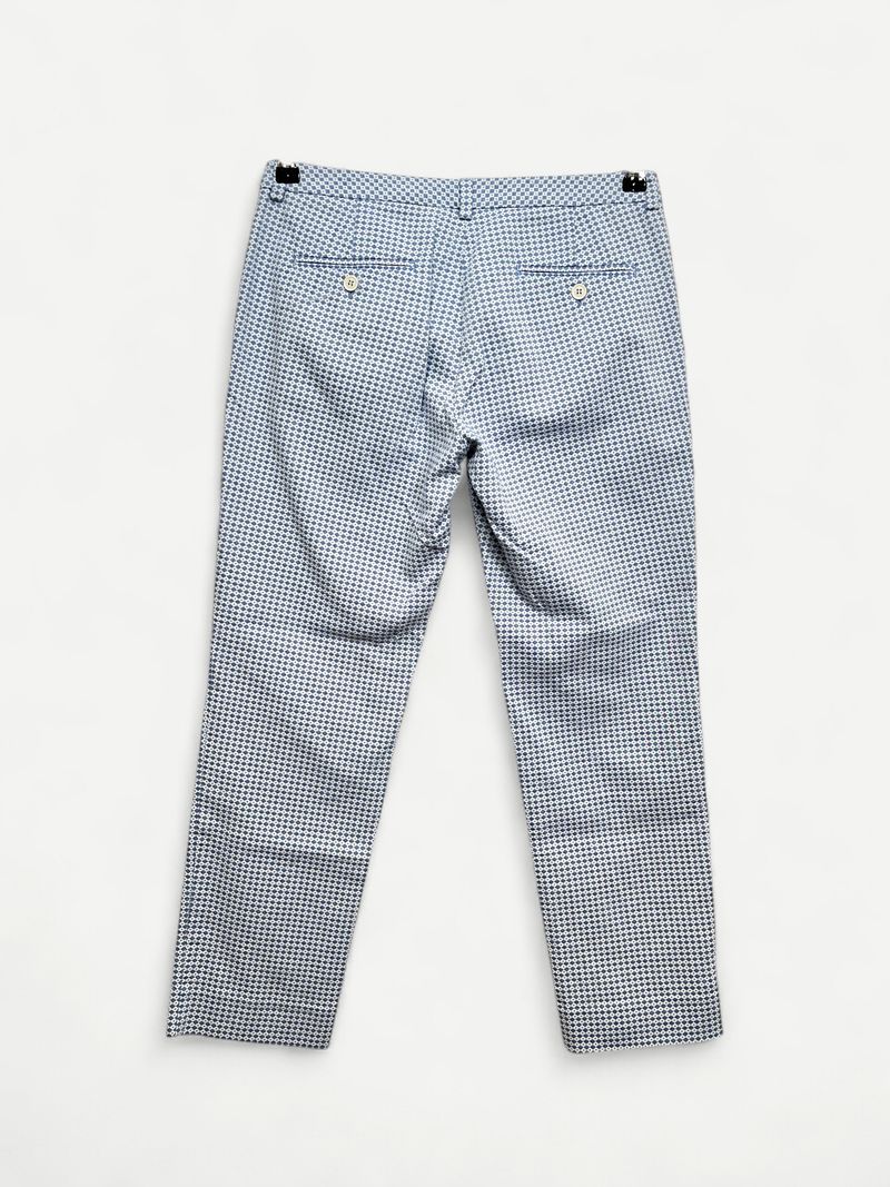 Blue & White Casual Pant