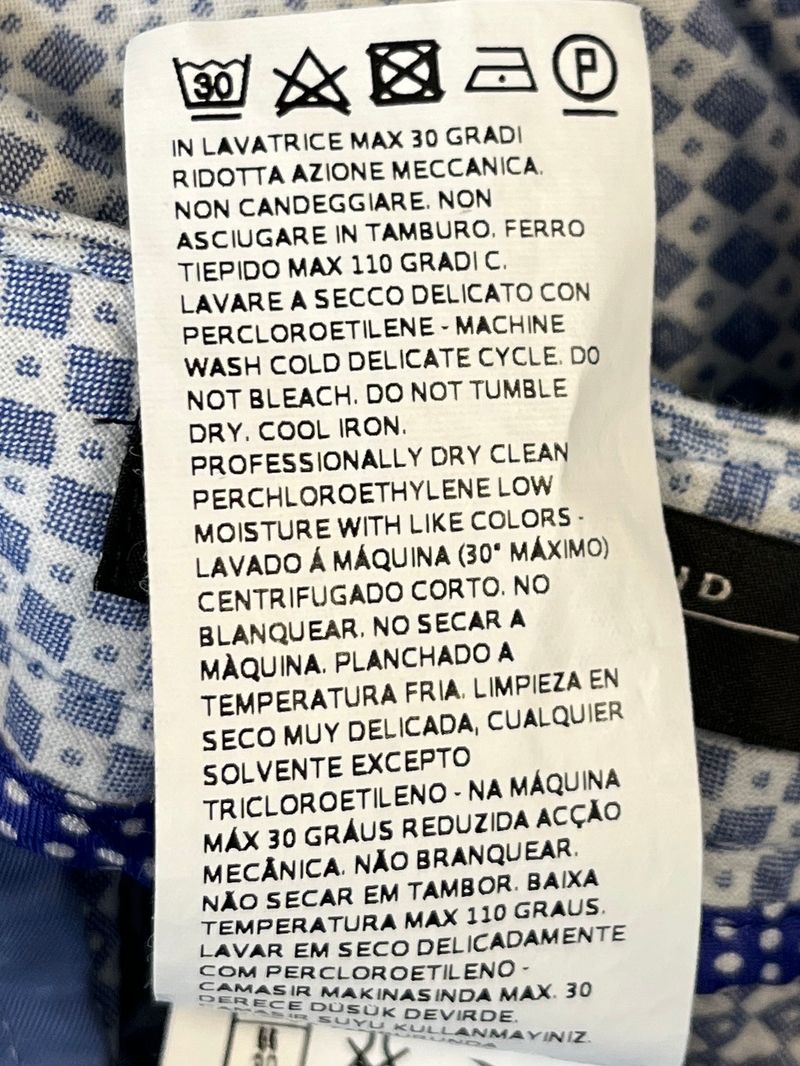 Blå &amp; vita casualbyxor