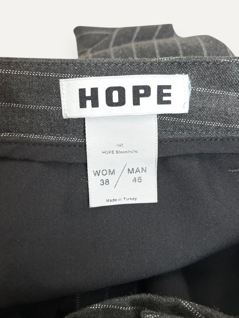 Grey Striped Dress Pants