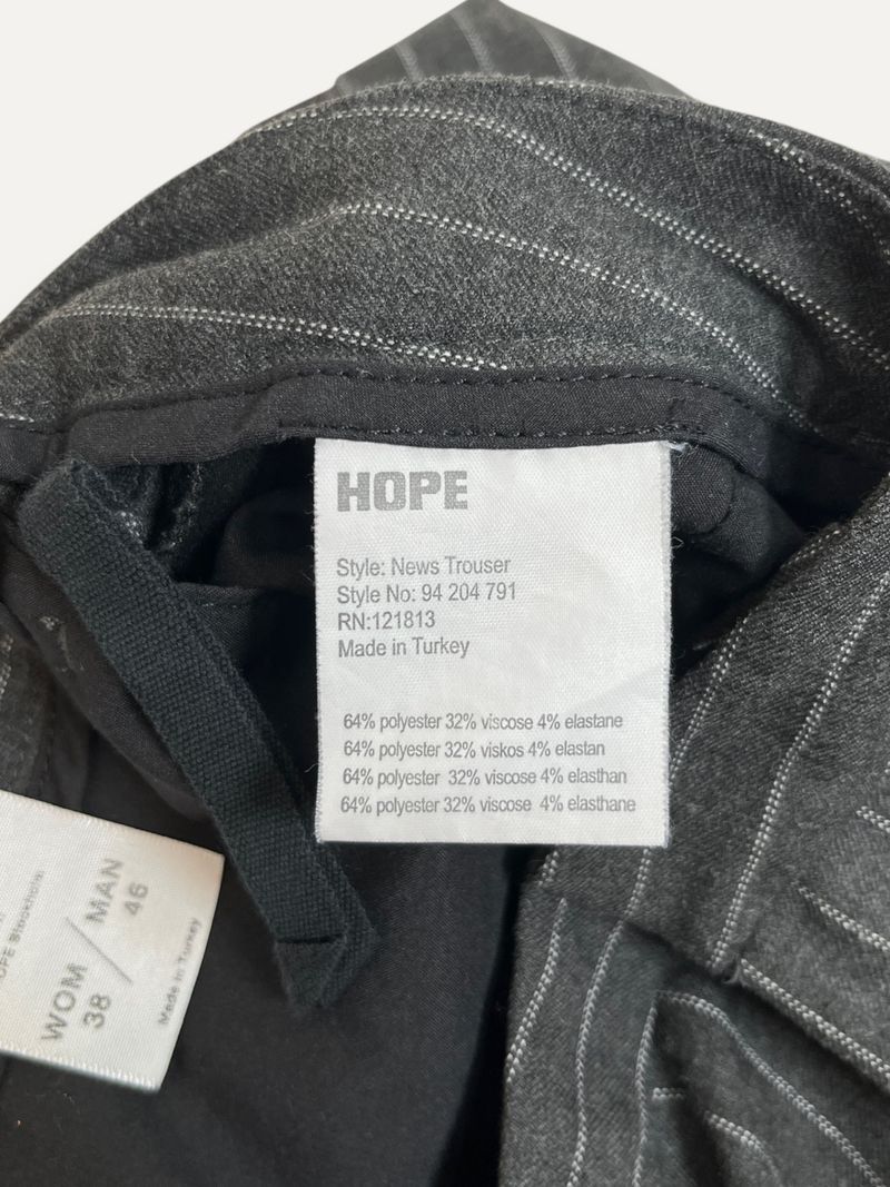 Grey Striped Dress Pants