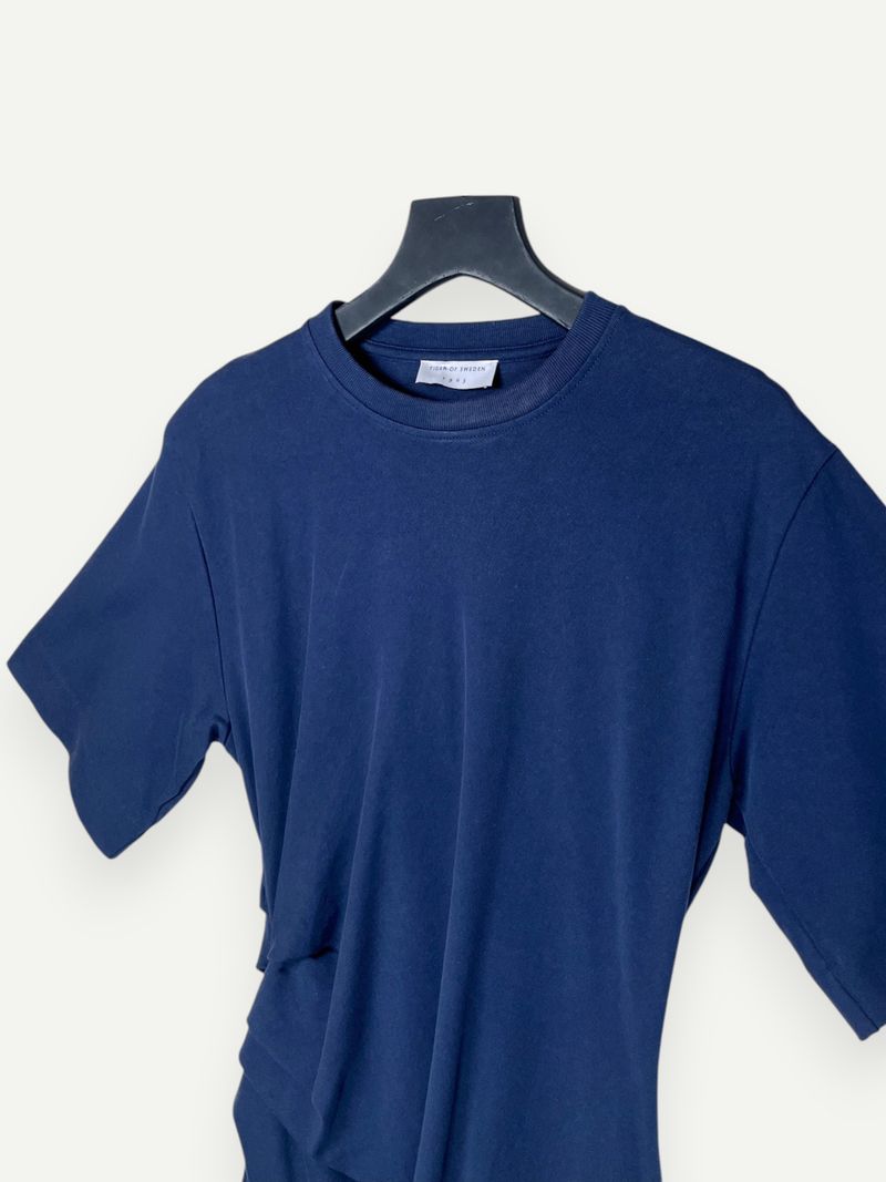 Izly Dark Blue T-shirt Dress