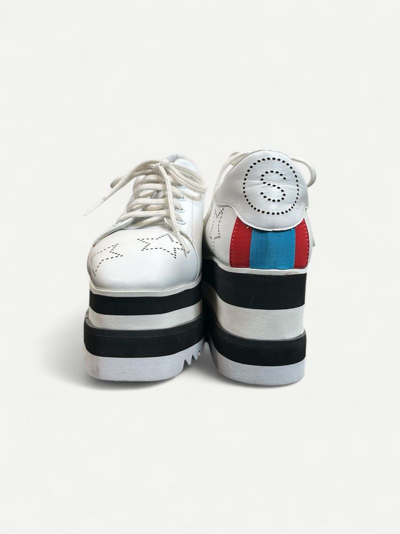 White Platform Brogues