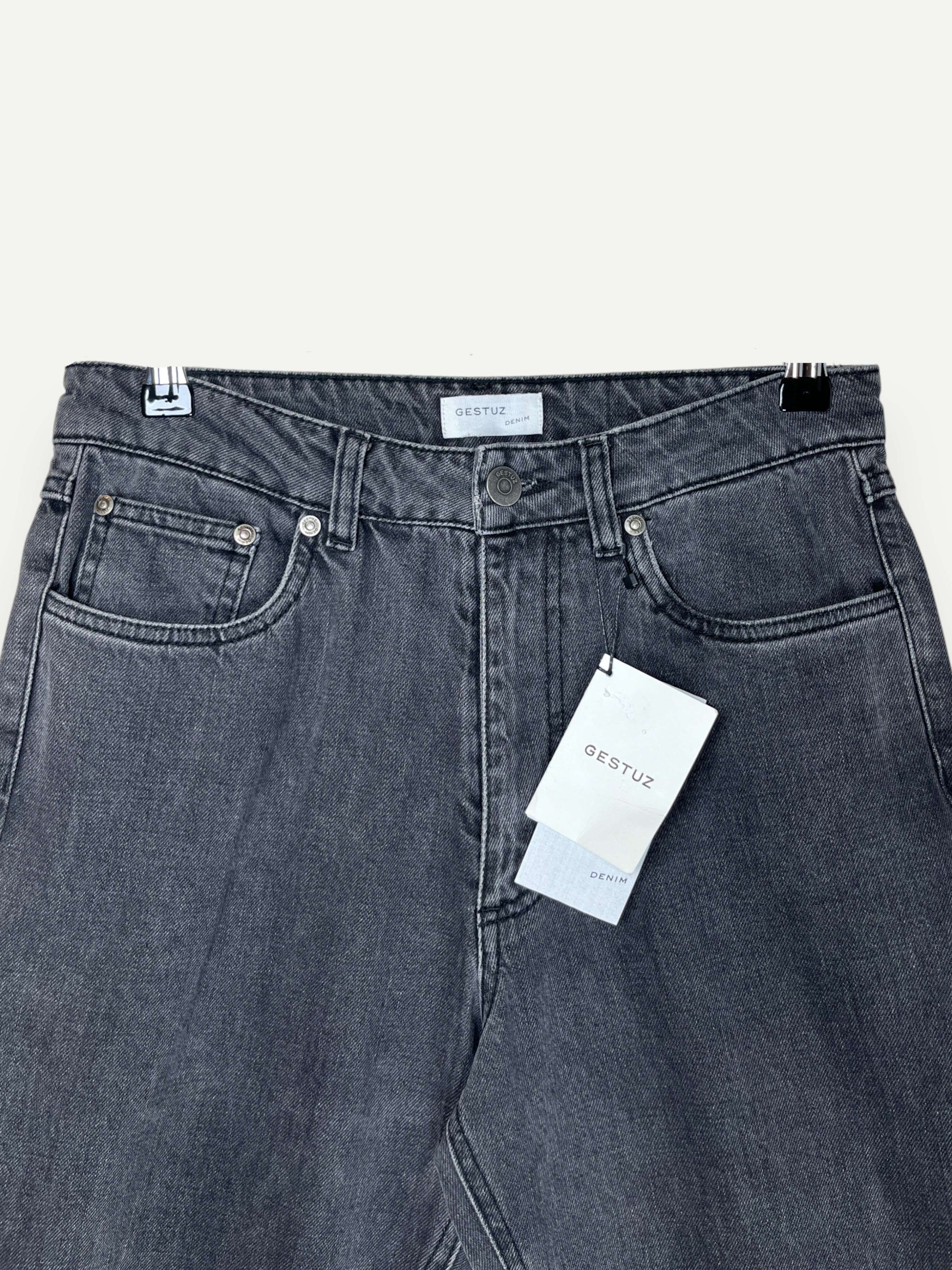 Agnes Grey Straight Leg Jeans