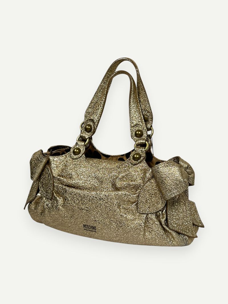 Gold Glitter Mini Handbag