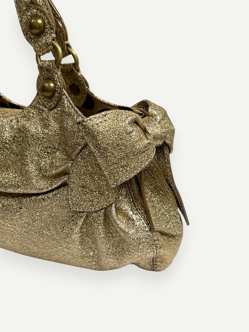 Gold Glitter Mini Handbag