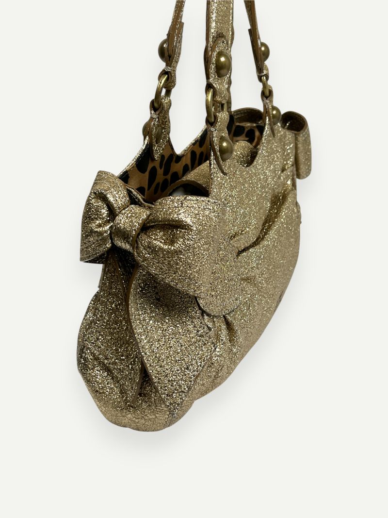 Gold Glitter Mini Handbag