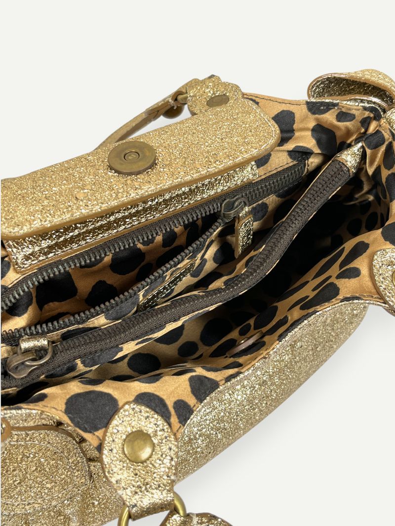 Gold Glitter Mini Handbag