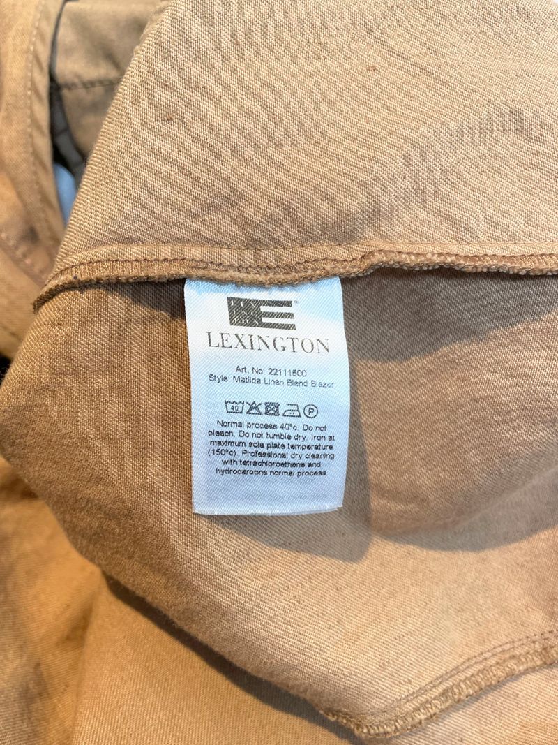 Brown Matilda Linen Blend Wrap Jacket