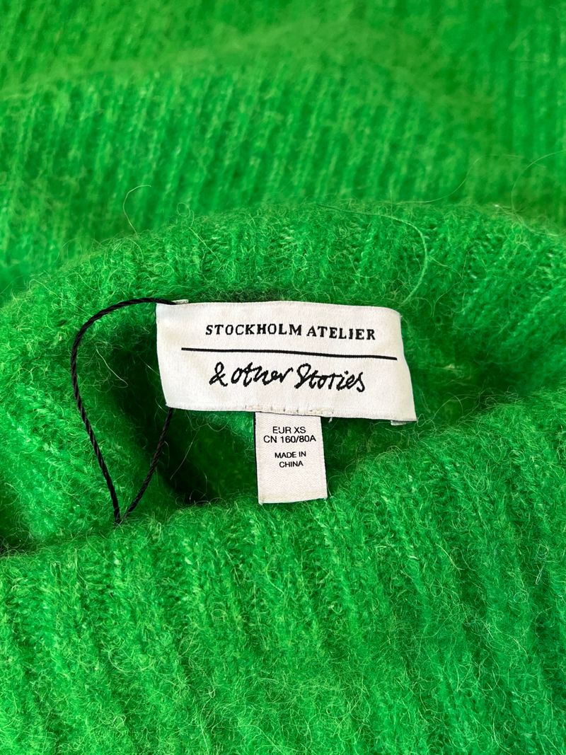 Green Alpaca Turtleneck