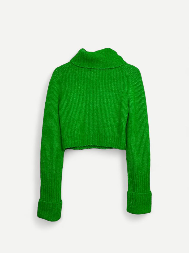 Green Alpaca Turtleneck