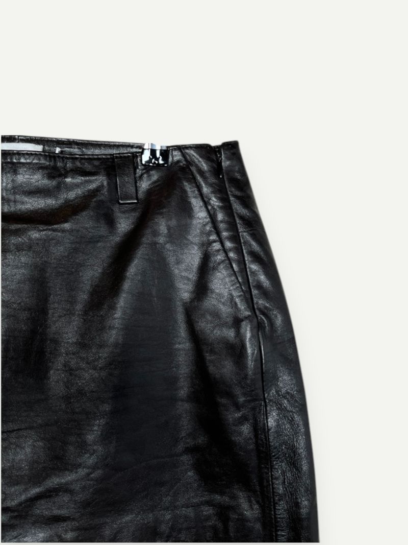 Black Leather Mini Skirt