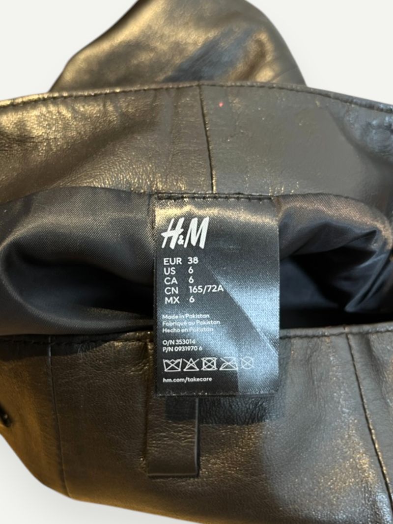 Black Leather Mini Skirt