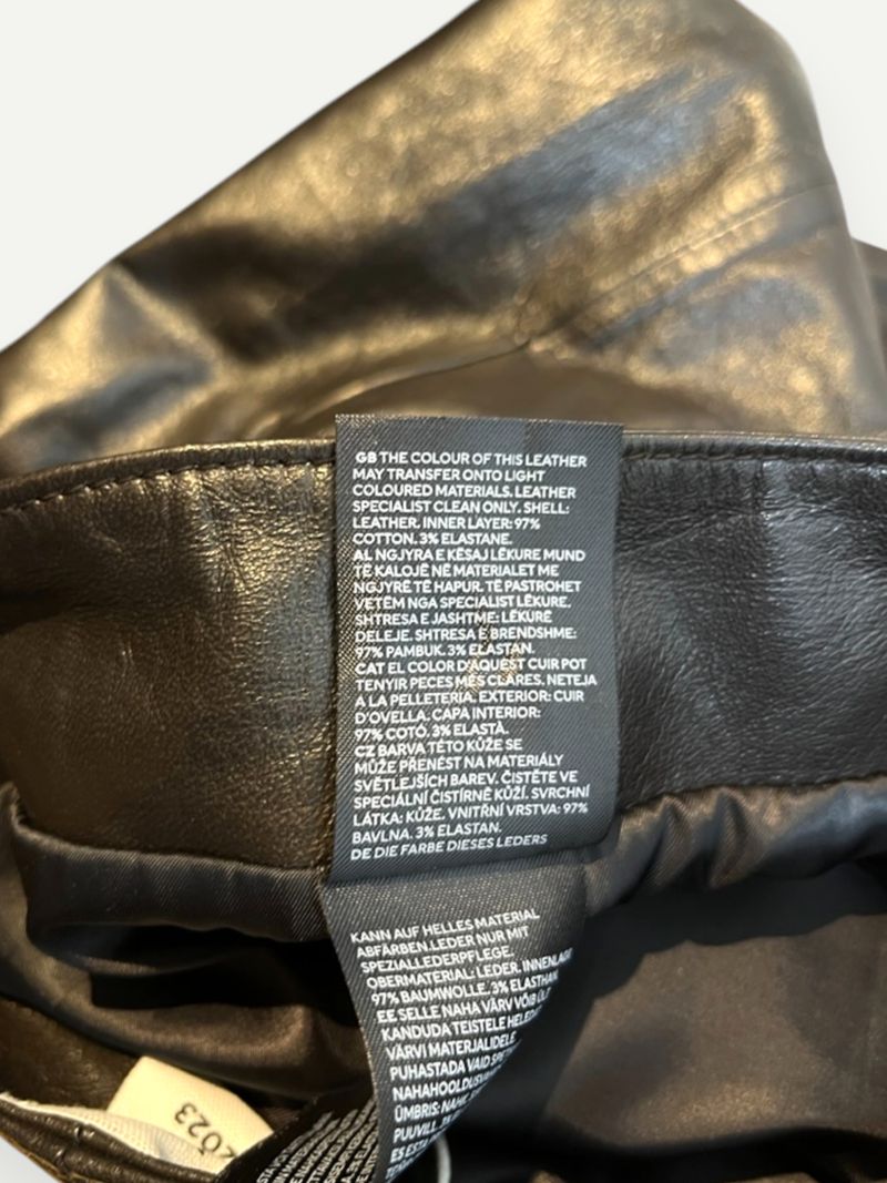 Black Leather Mini Skirt