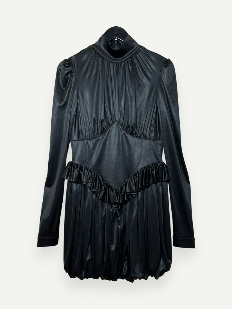 Black Puff Sleeve Dress