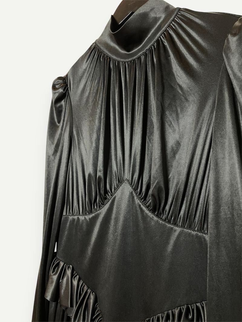 Black Puff Sleeve Dress