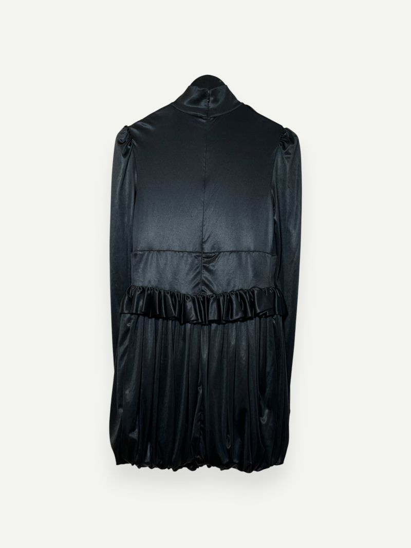 Black Puff Sleeve Dress