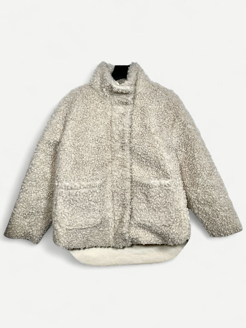 Cream Faux Fur Jacket