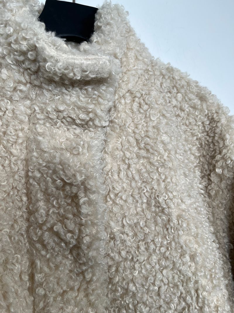 Cream Faux Fur Jacket