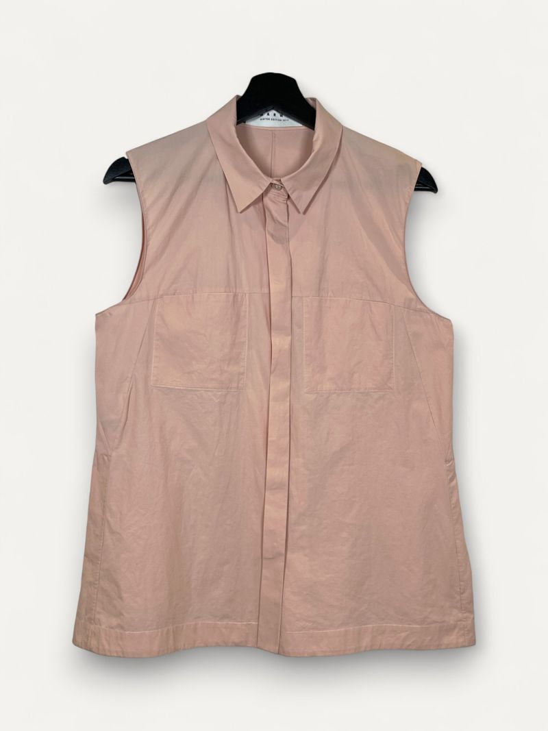 Blush Cotton Sleeveless Top