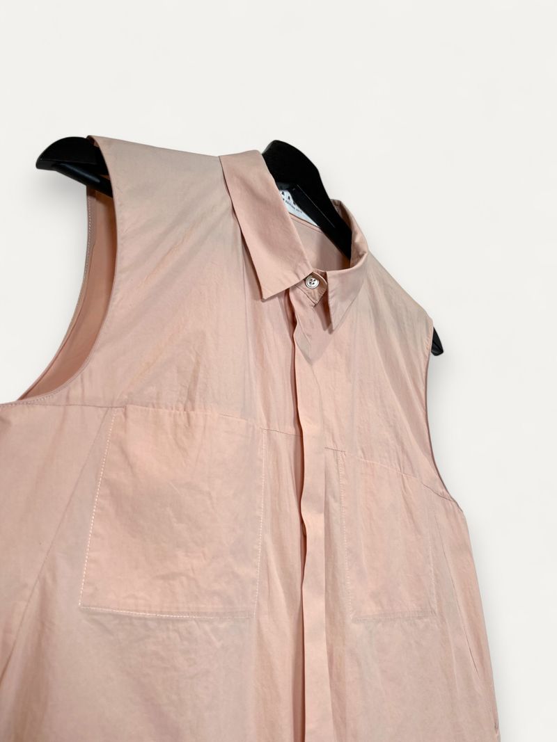 Blush Cotton Sleeveless Top