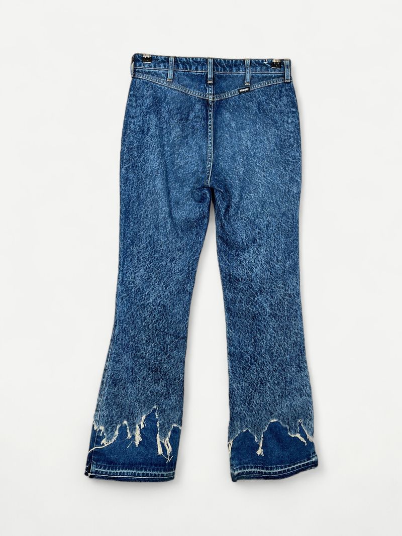 Blå bootcut-jeans