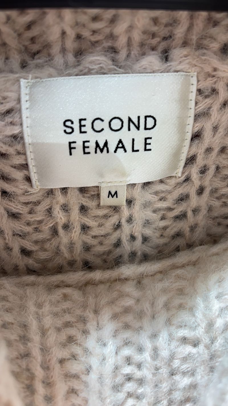 Beige Sleeveless Knitwear