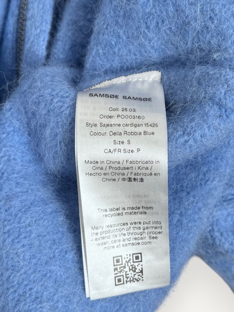 Sajeanne Baby Blue Cardigan