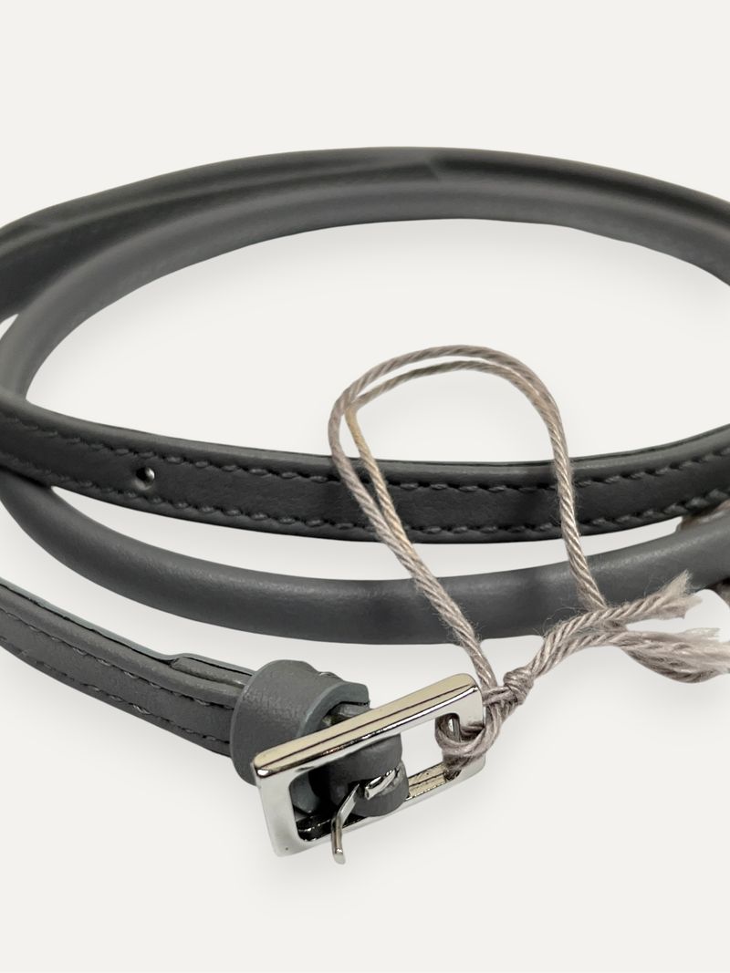 Grey Leather Belt