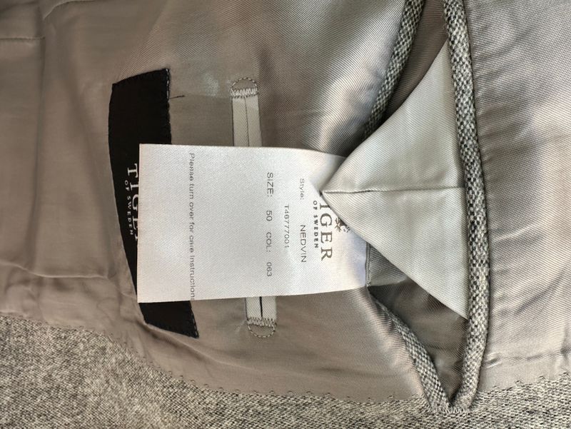 Grey Single Breasted Blazer