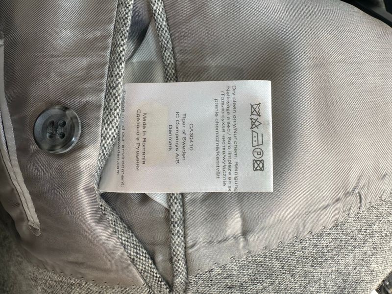 Grey Single Breasted Blazer