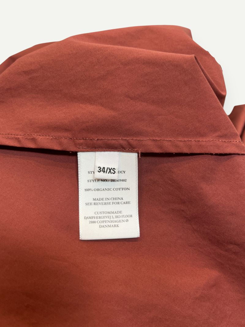 Maroon Cotton Knee Length Dress