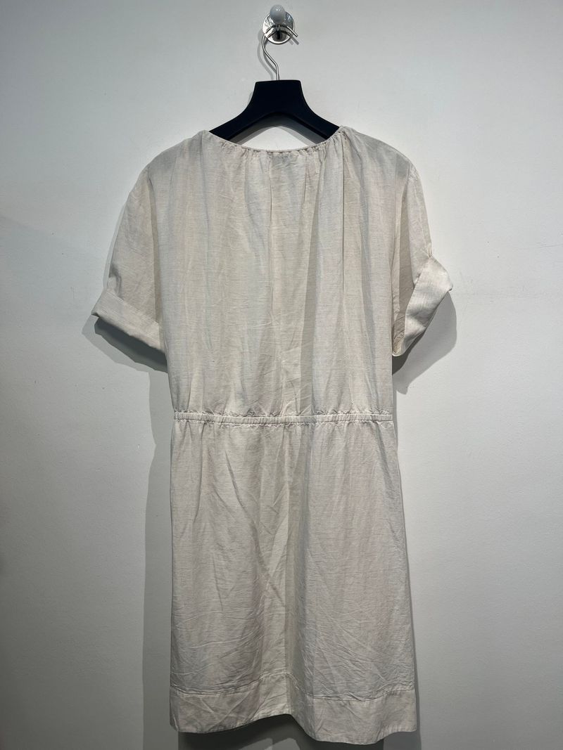 Cream Wrap Dress