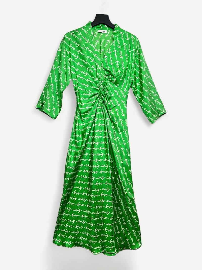 Green Silk Dress