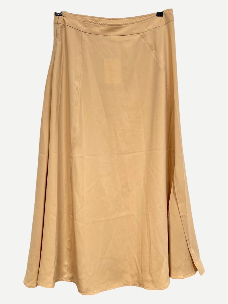 Beige A-linjeformad kjol