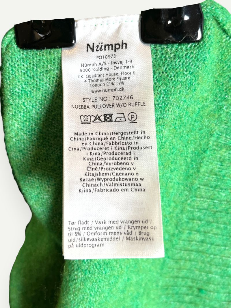 Green Puff Sleeve Knit