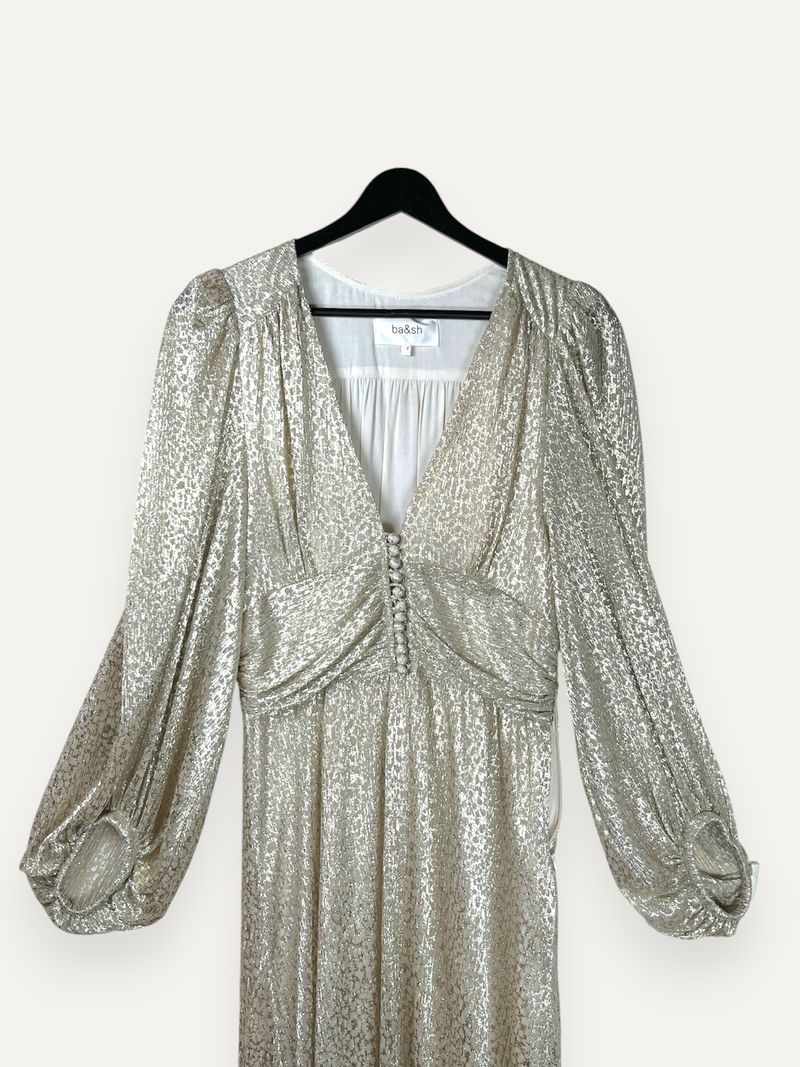 Gold Metallic Evening Dress