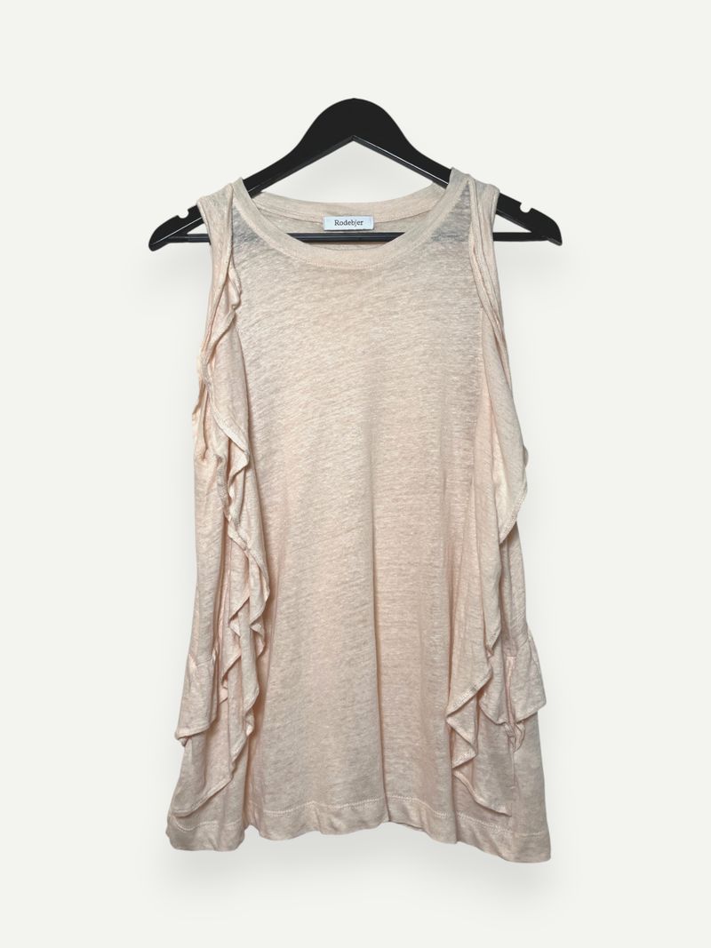 Beige Linen Top