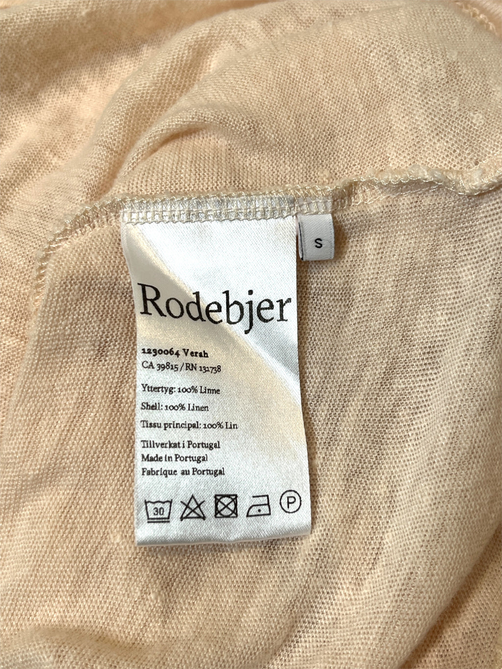 Beige Linen Top